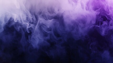 Poster - Colorful smoke swirls and flows in vibrant shades of purple and blue, creating mesmerizing abstract shapes perfect for unique backgrounds