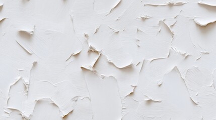 Poster - The artwork features a striking white impasto surface, with visible cracks that reveal the layers beneath, highlighting its abstract qualities and texture SEAMLESS PATTERN