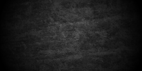 Wall Mural - Dark black concrete wall texture element vintage grunge charcoal color paint rough, distress backdrop grungy empty dark black old wall floor background with black copy for space texture.