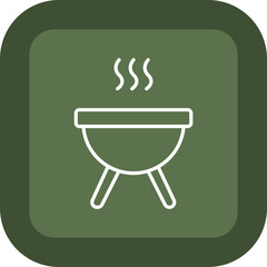 Sticker - Barbacue Vector Icon Design