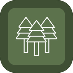 Poster - Pine Tree Icon Design