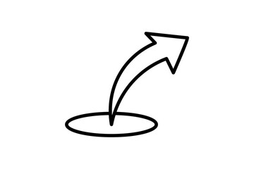 Poster - Share icon. Related to interaction. suitable for web site, app, user interfaces. Line icon style