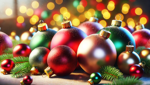 クリスマス飾りの壁紙とオーナメント装飾5