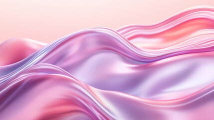 Poster - Abstract pink and purple cloth background with smooth elegant curves flowing in the wind