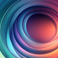 Poster - A vibrant abstract design featuring swirling layers of colorful gradients, creating a sense of depth and movement.