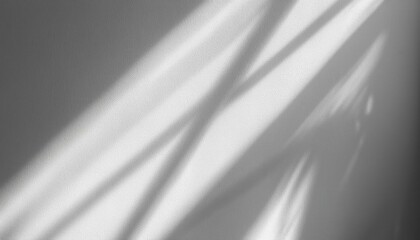Leinwandbilder - Soft Sunlight Casting Gentle Shadows on Textured White Wall. Minimalist Natural Lighting Effect Creating Calm and Serene Atmosphere with Smooth Transition from Light to Shade. Background For Product 