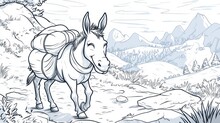 ロバ, イラスト, 図面 無料画像 - Public Domain Pictures