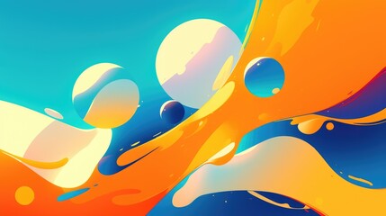 Poster - Abstract vector background design suitable for text and messaging featuring a blend of colors and shapes