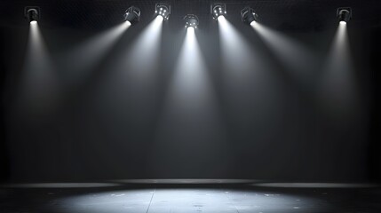 Poster - Spotlight Illumination on Empty Stage