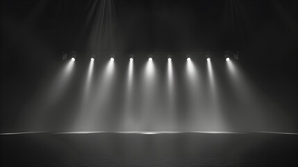 Poster - Dramatic Stage Lights in a Dark Setting
