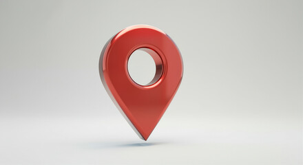 Poster - Location marker and map icon for navigation and location services