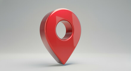 Poster - location pin on soft background modern map marker design navigation symbol