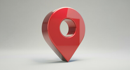 Poster - Location pin marker symbol for mapping navigation services