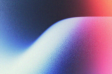 Poster - grainy gradient background, abstract gradient background with soft curves and vibrant colors, perfec