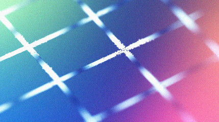 Poster - Grainy gradient background, Abstract background featuring a grid pattern with vibrant colors, perfect for creative projects and digital designs.