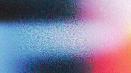 Poster - Grainy gradient background, Abstract blurred background with soft gradients in vibrant colors creates a soothing atmosphere for design projects and digital artwork.
