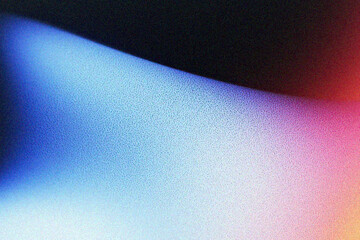 Poster - Grainy gradient background, Abstract wave patterns in vibrant colors, creating a soft, dreamy atmosphere. Perfect for backgrounds, textures, and modern design projects.