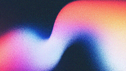 Poster - Grainy gradient background, A vibrant and abstract digital background with flowing colors, perfect for creative design projects and artistic presentations.