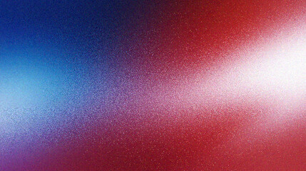 Poster - Grainy gradient background, A vibrant gradient background featuring bold red, blue, and white hues, perfect for creative projects and modern designs.