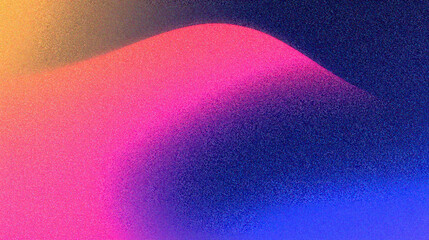 Poster - Grainy gradient background, Abstract gradient wave background with vibrant colors blending smoothly. Ideal for modern designs and creative projects.