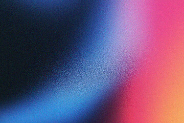Poster - Grainy gradient background, A vibrant abstract background featuring a blend of colors, including blue, pink, and purple, perfect for creative projects and designs.