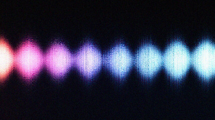 Poster - Grainy gradient background, A vibrant abstract light spectrum displaying soft gradients of pink, blue, and white hues, creating a mesmerizing visual effect.