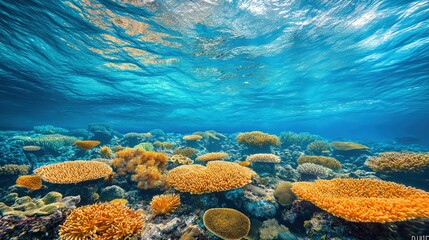 Underwater Paradise: Vibrant Coral Reefs in Tropical Waters