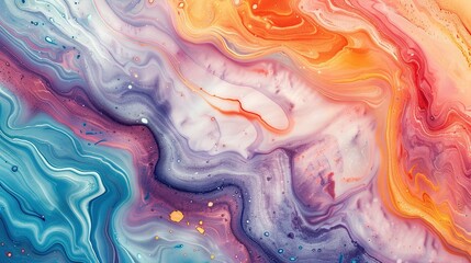 Canvas Print - Abstract Swirling Paint