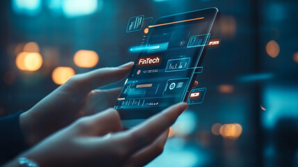 Poster - Online financial technology 