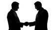 © CSRRDRGZ - dos empresarios tomandose de la mano haicendo negocios para lograr un mejor futuro de su empresa cerrando tratos y llegando a acuerdos