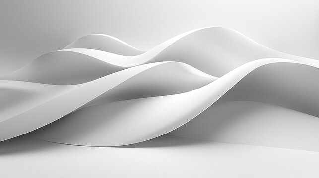 White background luxurious abstract texture Sparkling with soft, beautiful waves