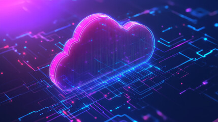 Poster - cloud technology allows for storing data online. it's like a digital warehouse that's always accessi