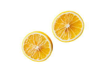 Wall Mural - a lemon cut in half