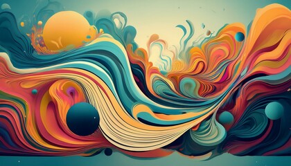 Abstract shape fluid heavenly objects pattern structure unending theme visual modern appearance