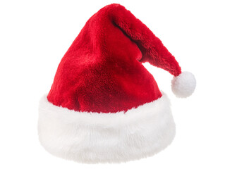 a red and white santa hat