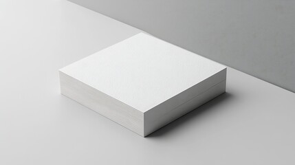 Poster - Textured business card mockup on a grey background  85x55 mm : Generative AI
