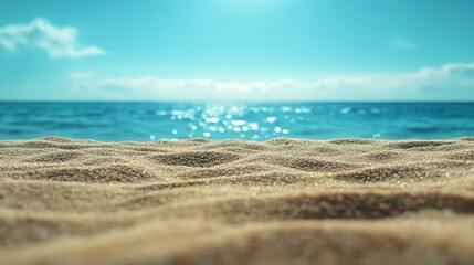 sea sand sky and summer day : Generative AI