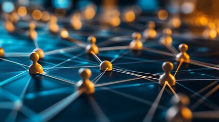 Aufkleber - Business ecosystems and partnerships concept Business collaboration strategies The value of network and solution of creating new opportunities  Task relations collaboration team buildi : Generative AI