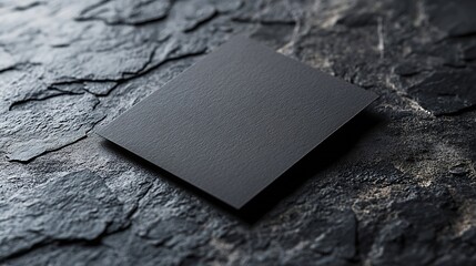 Poster - Textured business card mockup on a grey background  85x55 mm : Generative AI