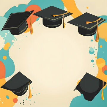 Celebrate Graduation Day with creative card backgrounds that capture the excitement pride this milestone Featuring caps,diplomas, and bright confetti,these designs bring joy and energy to the occasion