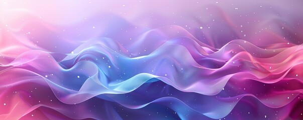 Wall Mural - abstract background with soft waves of pink and blue colors, elegant and fluid design.