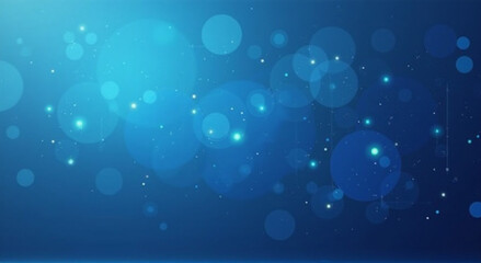 abstract blue background with bokeh