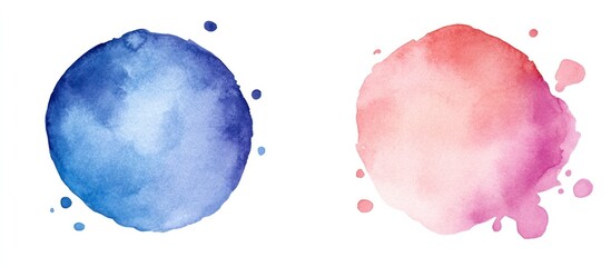 Canvas Print - Abstract Watercolor Circles