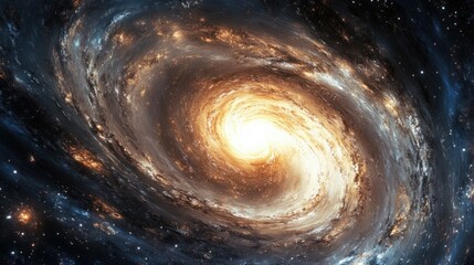 Wall Mural - swirling gases and expanding galaxies in a cosmic explosion, symbolizing the birth of the universe
