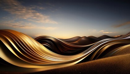 Fototapete - Abstract curves evoke a feeling of natural elegance.