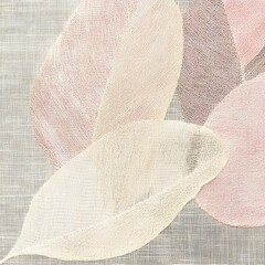 Wall Mural - Abstract Beige and Pink Fabric Texture