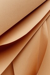 Poster - A detailed view of a sheet of brown paper with texture and imperfections