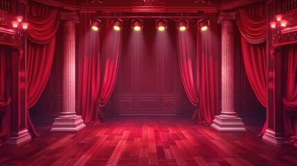 Poster - A dramatic backdrop for performances or presentations