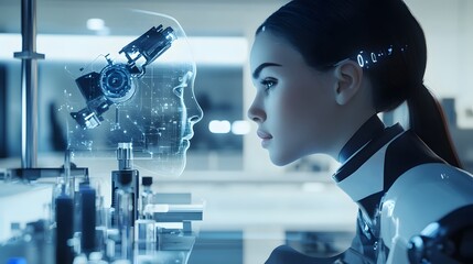 Poster - A Humanoid Robot Contemplates a Digital Representation of Itself