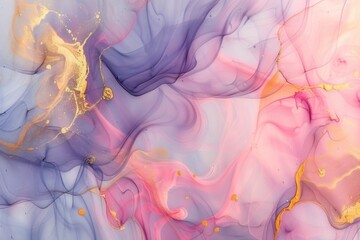 Aufkleber - Abstract art featuring gold paint details